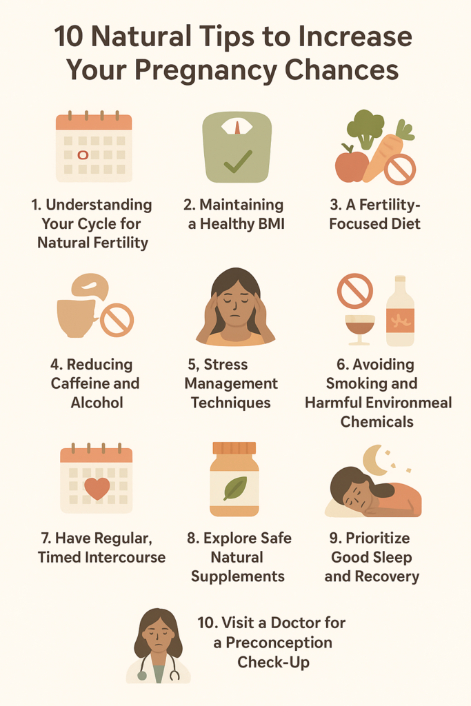 10 Natural Tips to Increase Your Pregnancy Chances