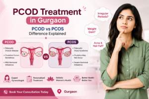 Read more about the article PCOD Treatment in Gurgaon – PCOD vs PCOS Difference Explained in 2026.